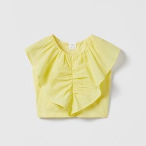 Zara girls Ruffled Top sz 13-14